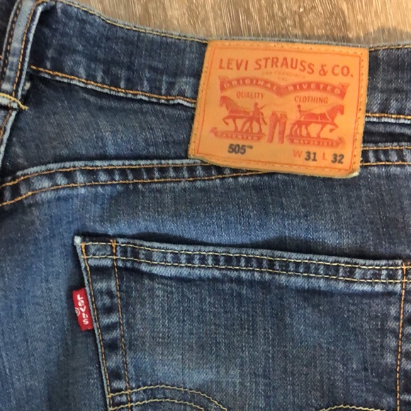 👖 Men’s Levi’s 505 Blue Jeans 31X32 👖 - Picture 3 of 9